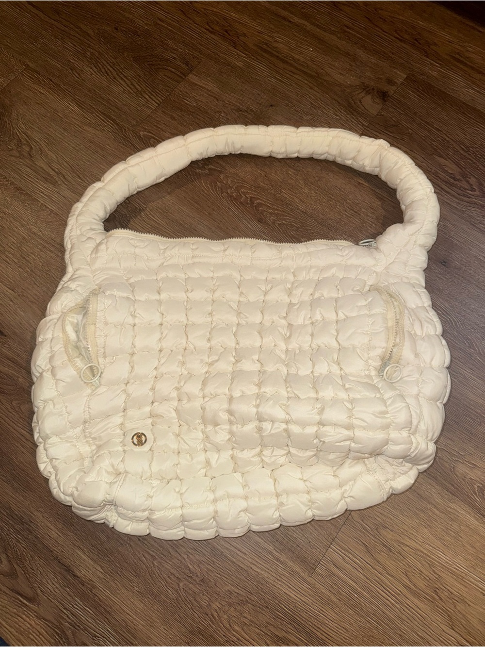 Simply Southern Quilted Cream Shoulder Bag